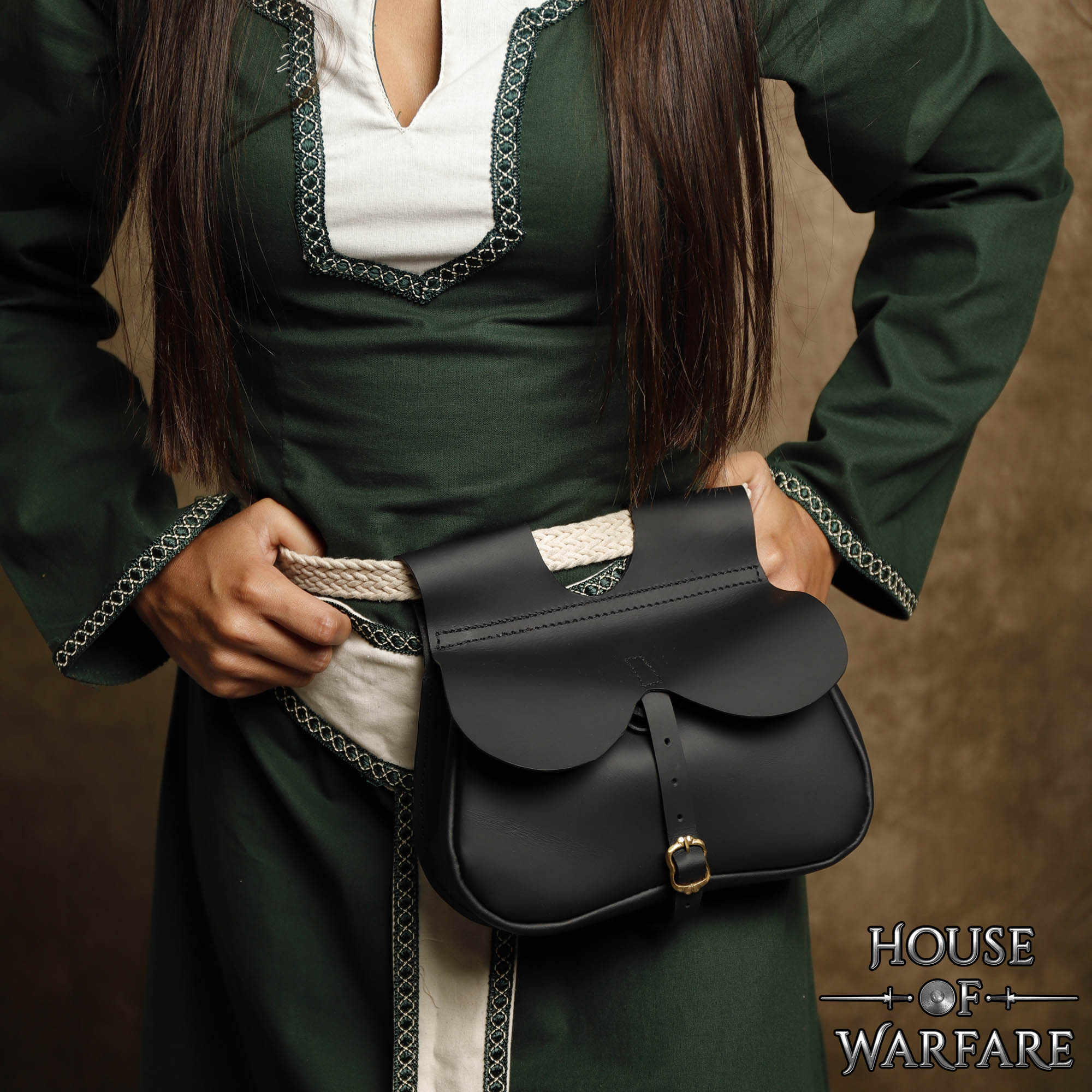 Riñonera Medieval Tardía de Cuero Auténtico - Imagen 8