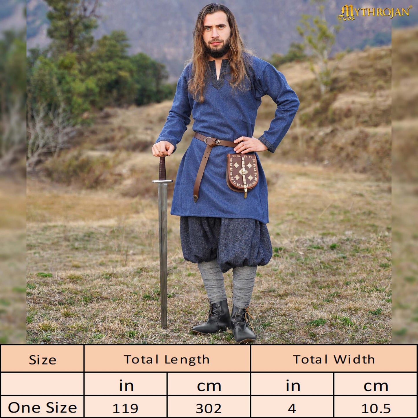 Cubrepiernas de Lana Raven Viking: Practicidad y Protección con Detalles Históricos - Imagen 3