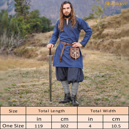 Cubrepiernas de Lana Raven Viking: Practicidad y Protección con Detalles Históricos - Imagen 3