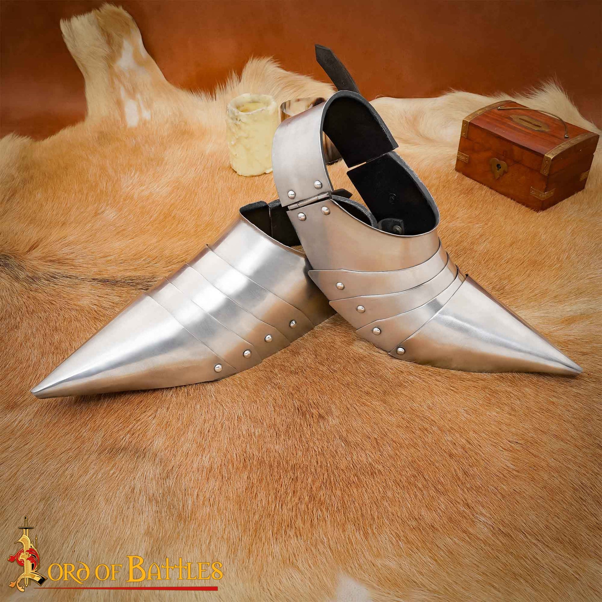 Armadura de Pie de Caballero Sabatón de los Siglos Xiv a Xv - Imagen 5