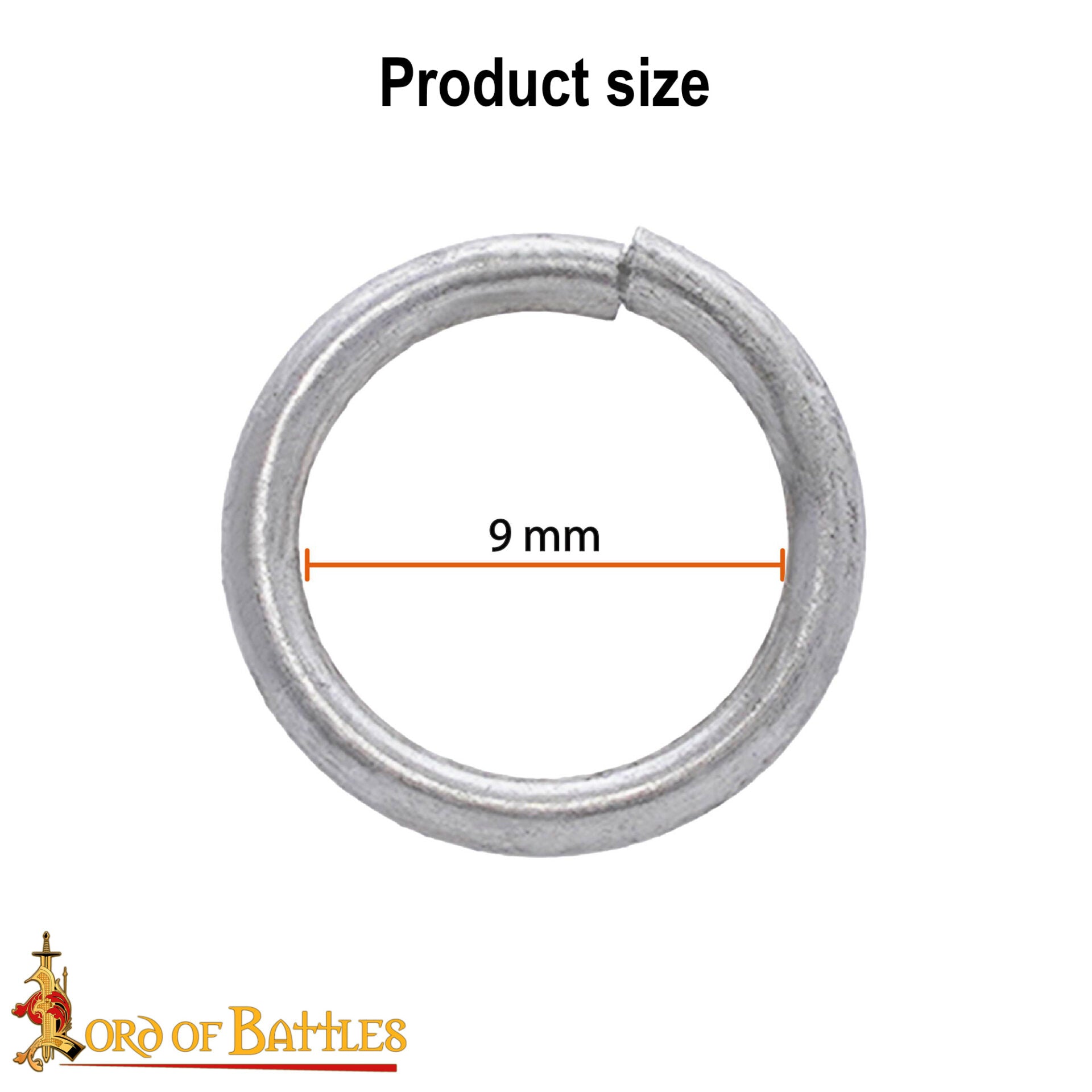 Anillos Sueltos de Acero - Anillo Conificado de 9 Mm - Calibre 16, Acabado Natural - 1kgs - Ideal para Bricolaje y Reparaciones de Cota de Malla - Imagen 3