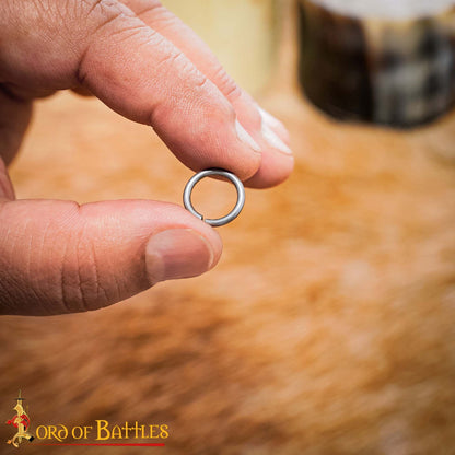 Anillos Sueltos de Acero - Anillo Conificado de 9 Mm - Calibre 16, Acabado Natural - 1kgs - Ideal para Bricolaje y Reparaciones de Cota de Malla - Imagen 7