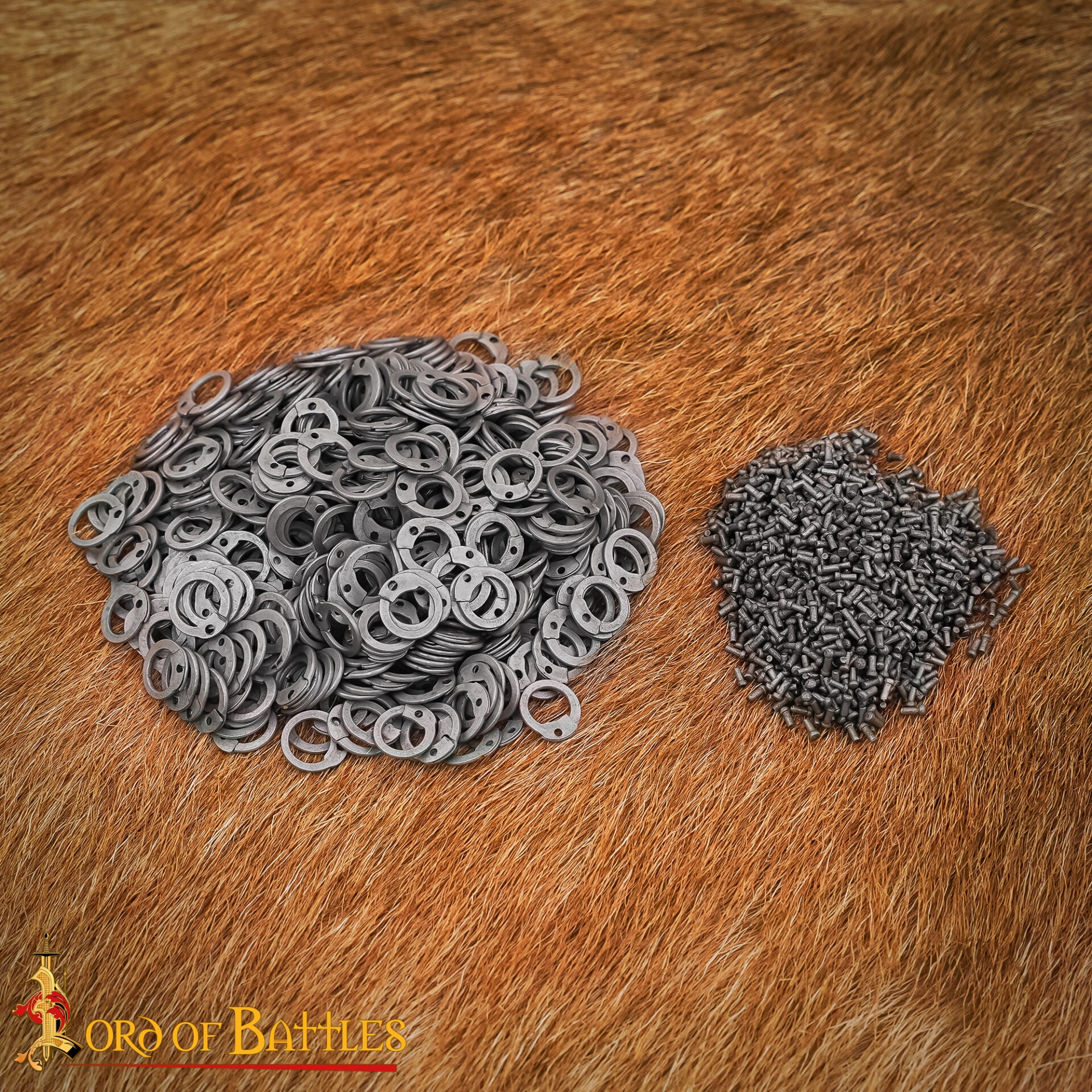 Anillas Planas de Acero - Anilla Plana de 7mm - Calibre 18, Acabado Natural - 1kgs - Ideal para Reparaciones y Bricolaje de Cota de Malla - Imagen 2