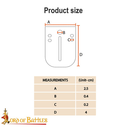 Birka Lamellar Placas de Acero Sueltas para Armadura de Placas de Escamas Vikingas - Juego de 20 Piezas - Imagen 3