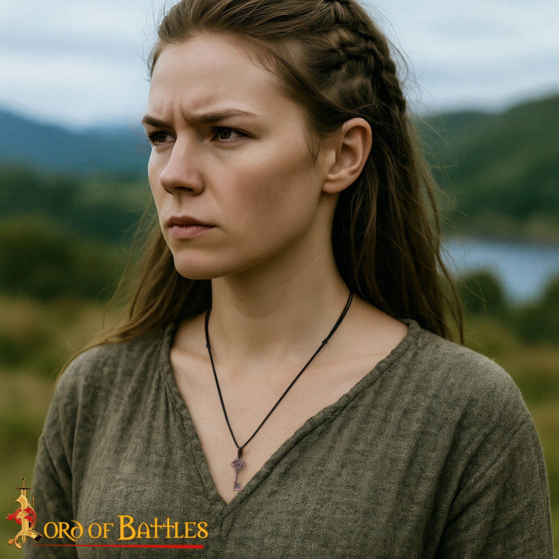 Colgante de Llave Medieval de Bronce Fundido a la Cera Perdida - Imagen 2