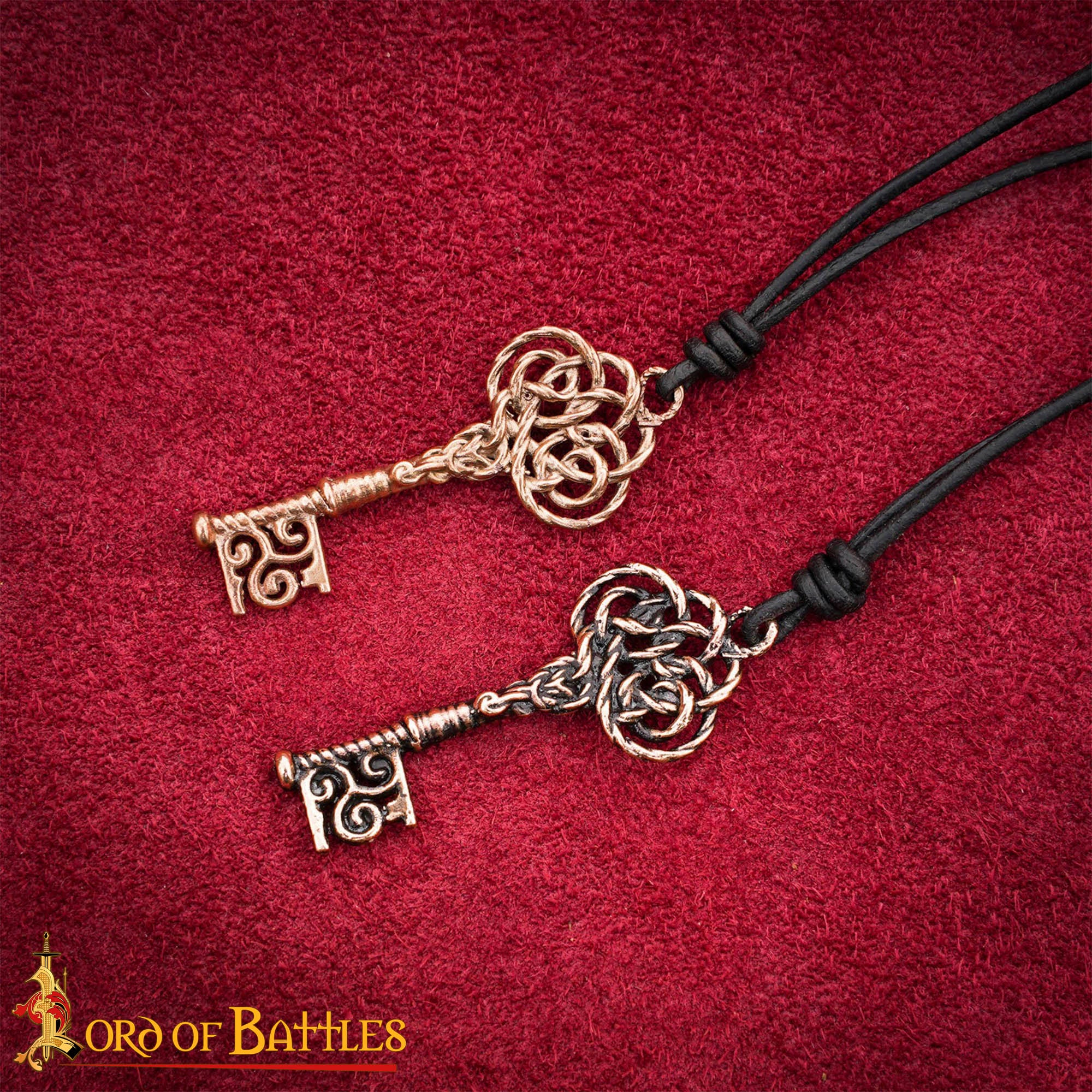 Colgante de Llave Medieval de Bronce Fundido a la Cera Perdida - Imagen 6