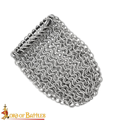 Cota de Malla Medieval - 8mm Butted Ring - 16 Gauge, Aluminium - Ideal For Chainmail Diy & Repairs - Imagen 4