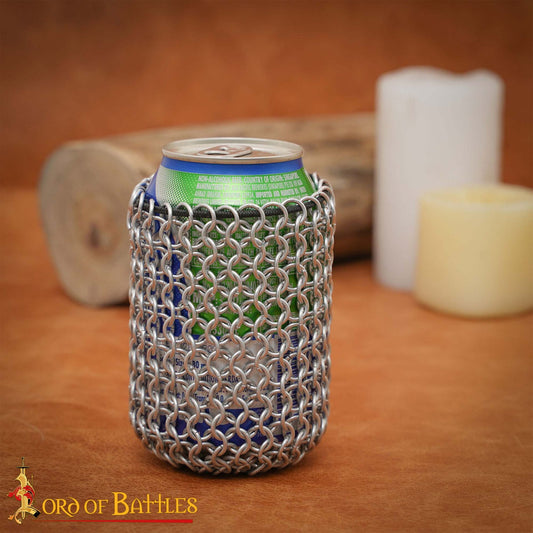 Cota de Malla Medieval - 8mm Butted Ring - 16 Gauge, Aluminium - Ideal For Chainmail Diy & Repairs - Imagen 1