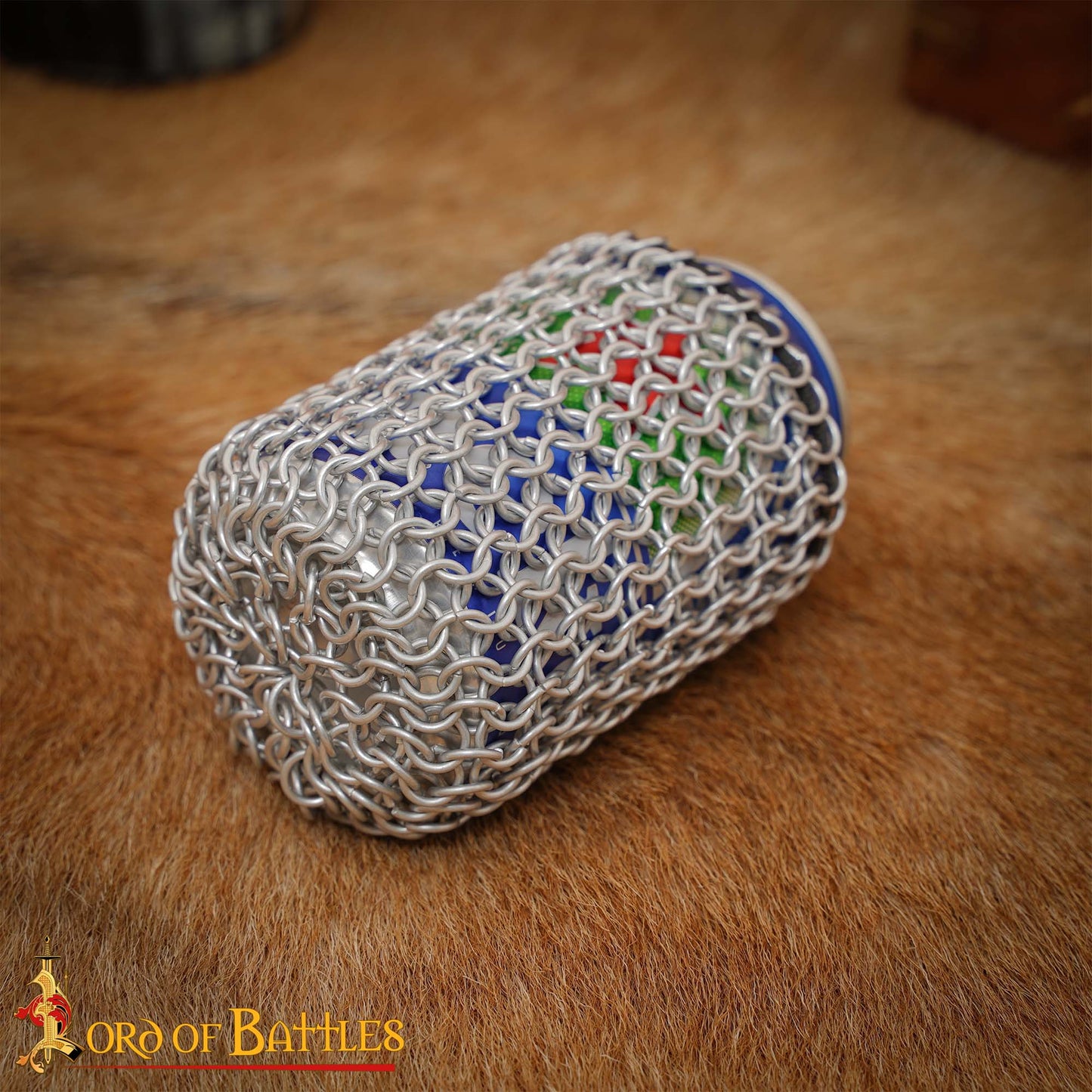 Cota de Malla Medieval - 8mm Butted Ring - 16 Gauge, Aluminium - Ideal For Chainmail Diy & Repairs - Imagen 6