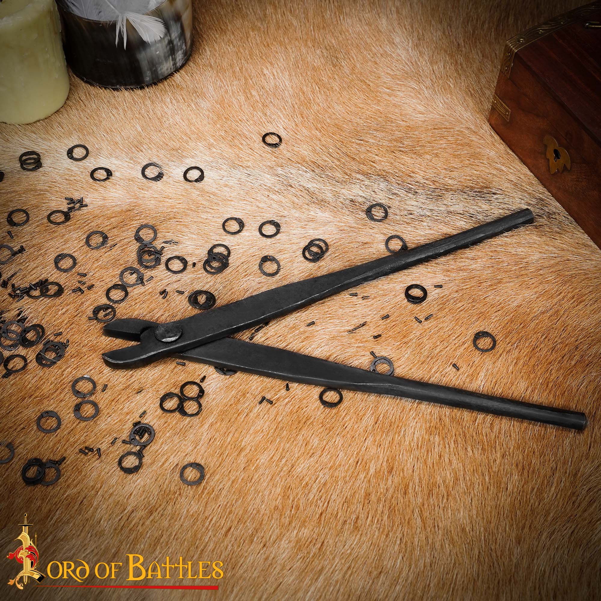 Remachadora Redonda de Acero Forjado a Mano para Anillas de Correo de 6 Mm y Calibre 18 - Imagen 1