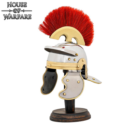 Mini Yelmo Legionario Romano con Expositor de Madera - Imagen 4