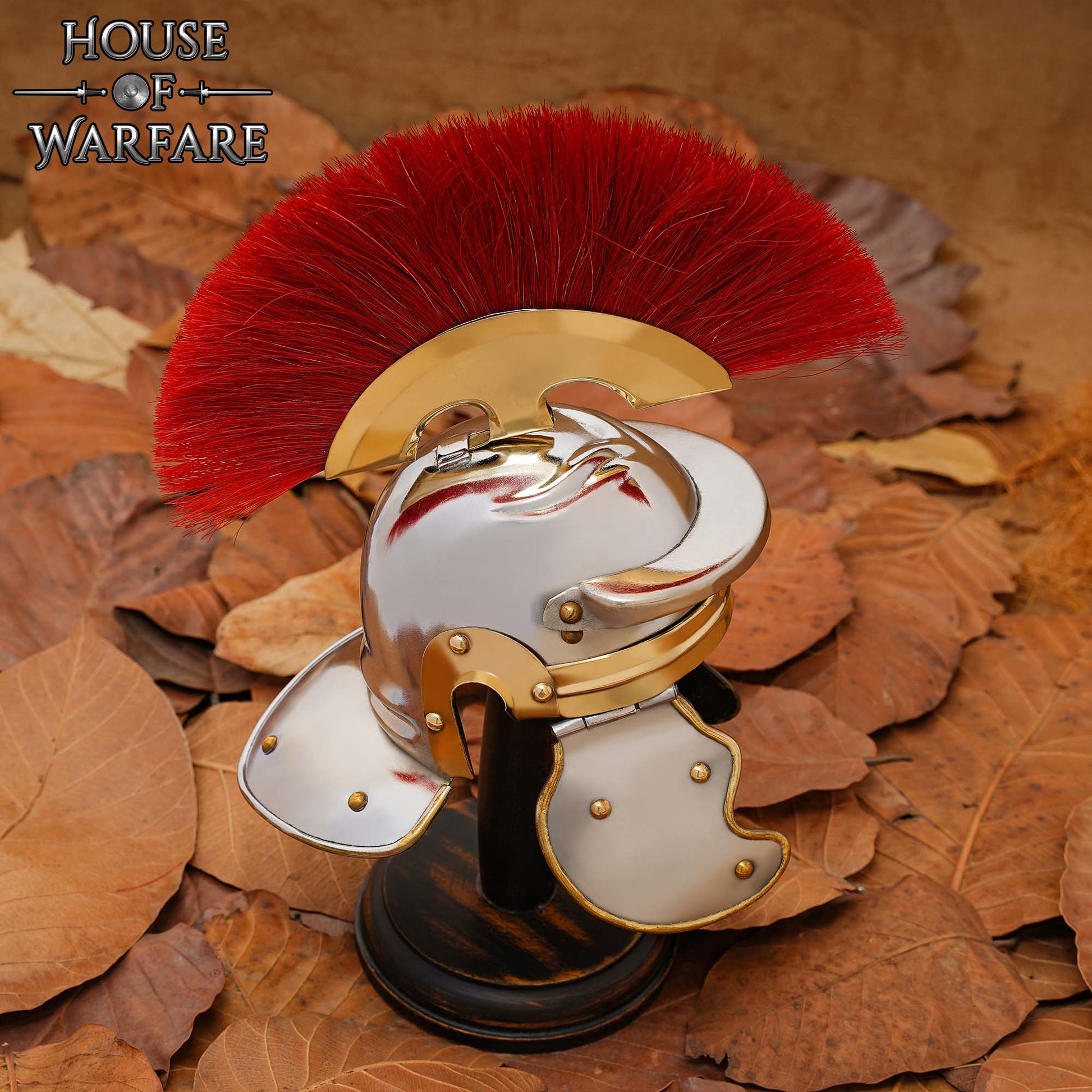 Mini Yelmo Legionario Romano con Expositor de Madera - Imagen 5