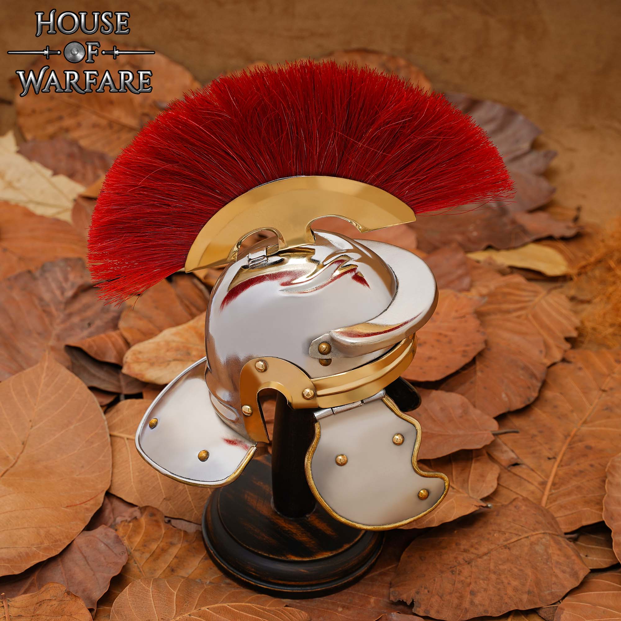 Mini Yelmo Legionario Romano con Expositor de Madera - Imagen 5