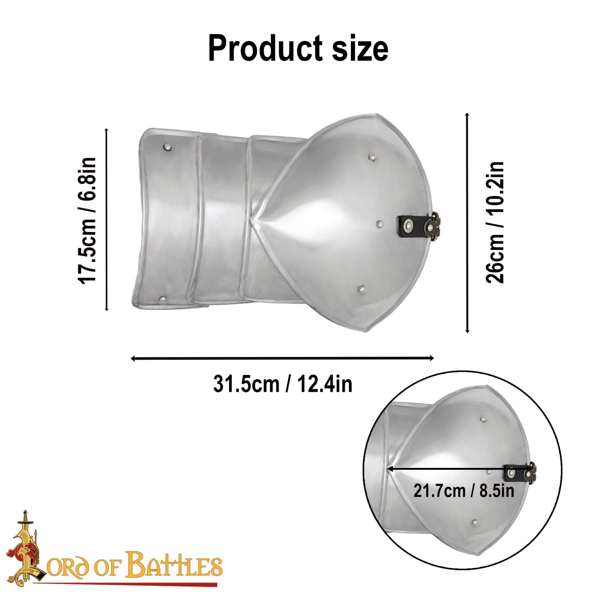 Medieval Fantasy Soldado Pauldrons - Imagen 3