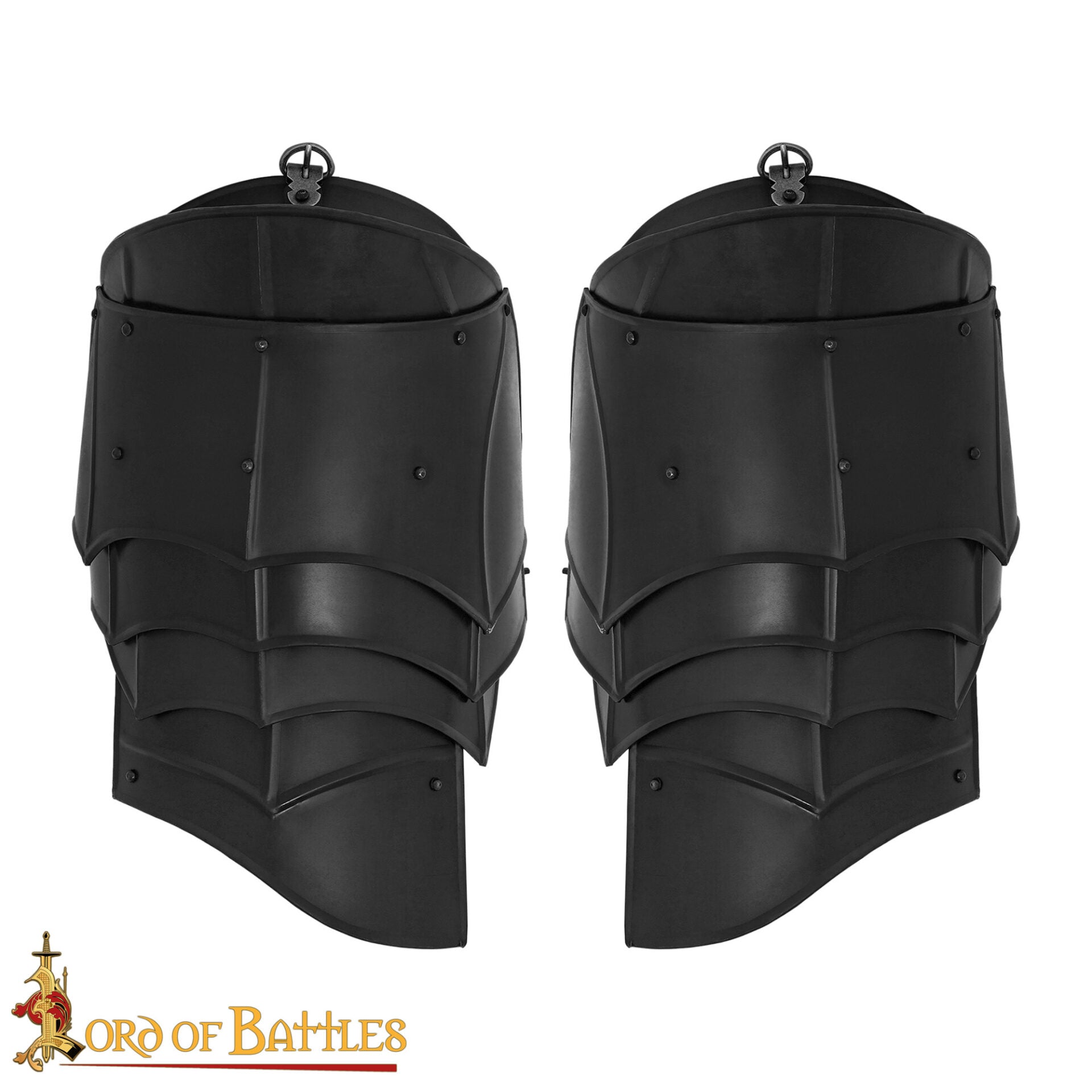 Medieval Fantasy Steel Pauldrons With Blade Breakers - Discontinued - Imagen 4