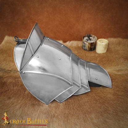 Pauldrons de Acero de Fantasía Medieval con Rompehojas - Imagen 2