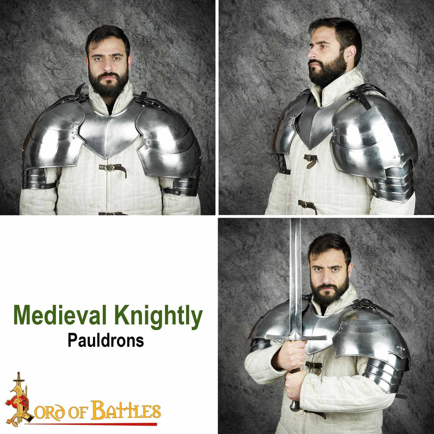 Caballeros Medievales Grandes Vengadores Pauldrons Calibre 20 - Imagen 7