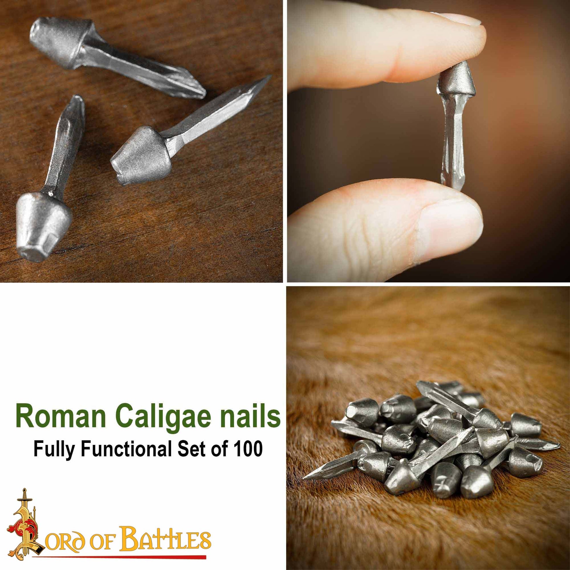 Clavos Romanos Caligae - Juego de Clavos de Hierro Forjados a Mano - Imagen 8