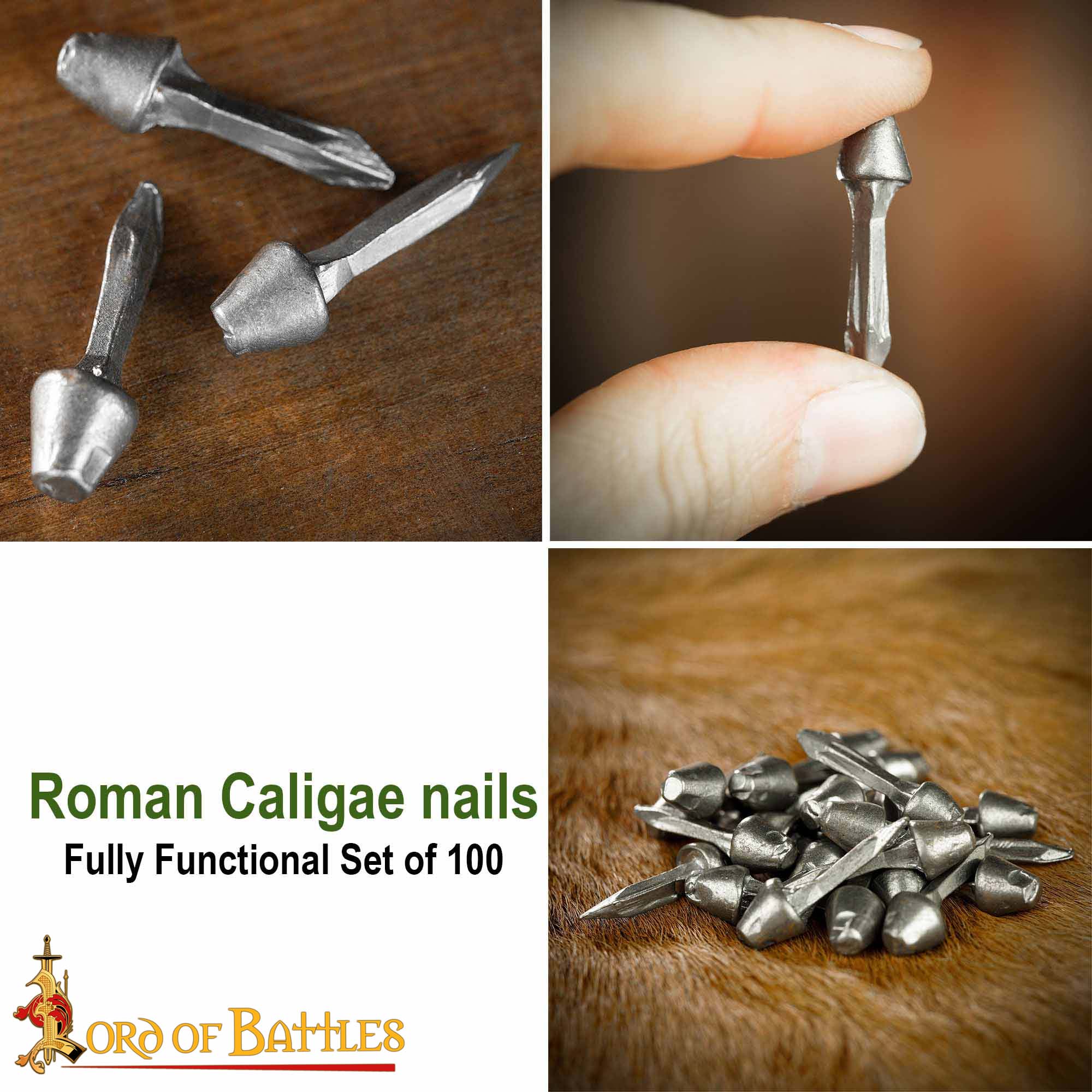 Clavos Romanos Caligae - Juego de Clavos de Hierro Forjados a Mano - Imagen 8