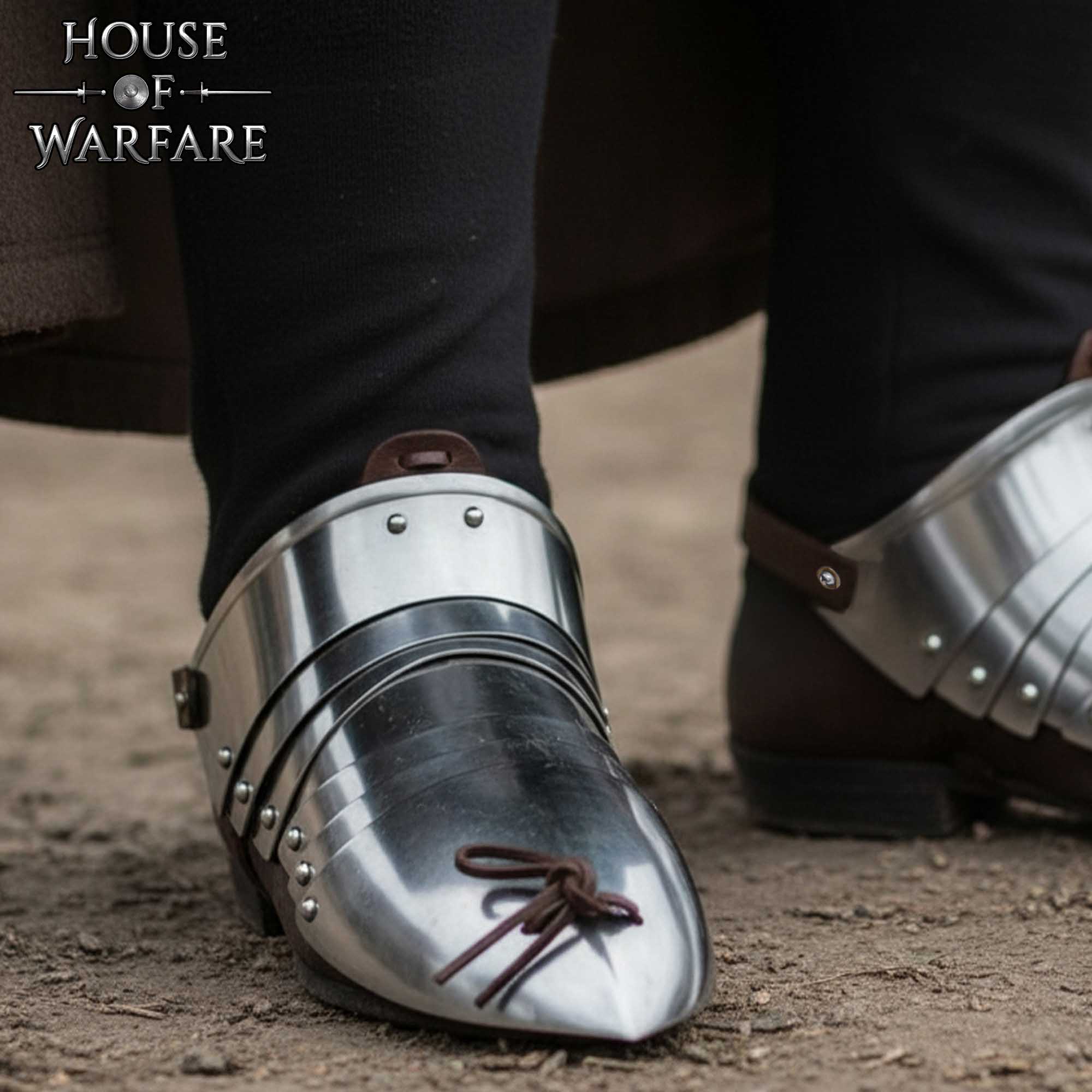 Sabatones de Acero - Armadura Medieval a Pie - Imagen 2