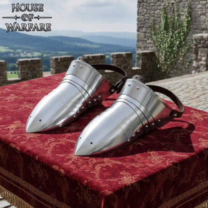Sabatones de Acero - Armadura Medieval a Pie - Imagen 9
