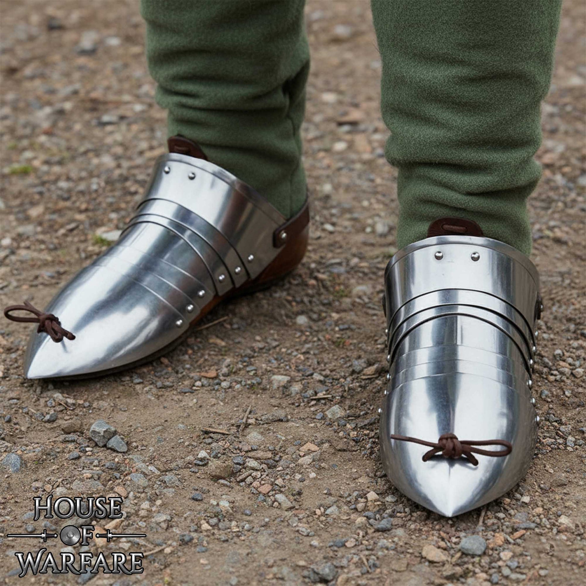 Sabatones de Acero - Armadura Medieval a Pie - Imagen 6