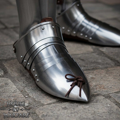 Sabatones de Acero - Armadura Medieval a Pie - Imagen 8