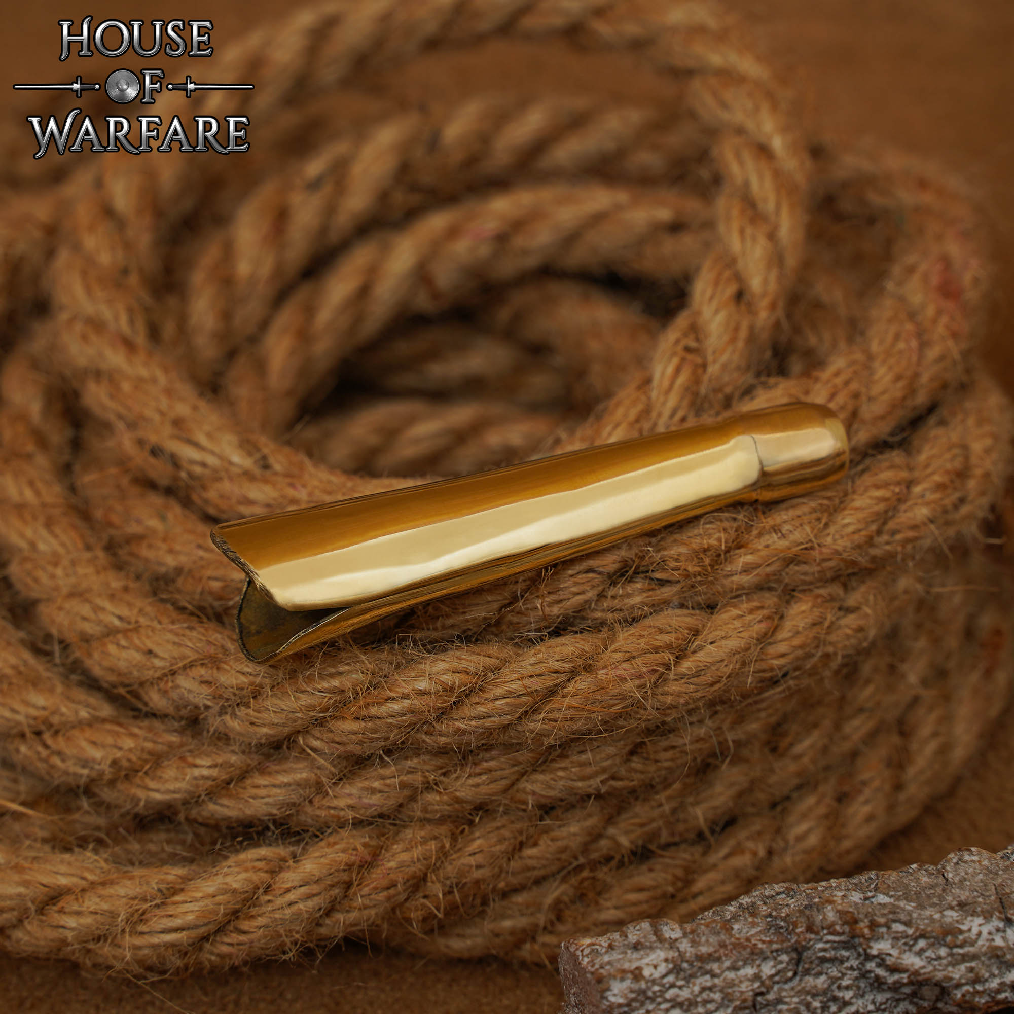 Pequeña Punta de Vaina de Latón Macizo / Chape - Imagen 5