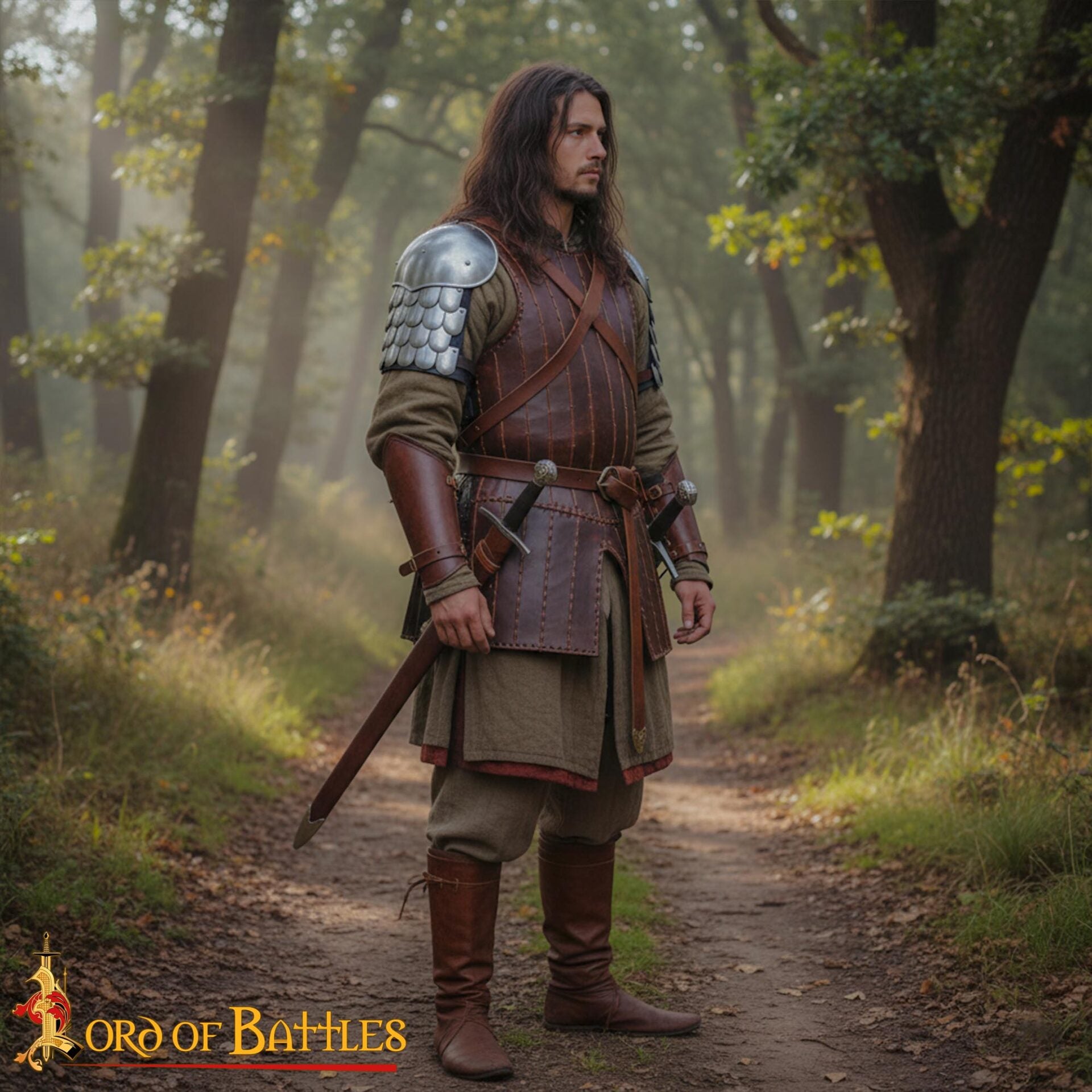 Escamas Medievales Spaulders Hombro Armadura Acero - Imagen 8