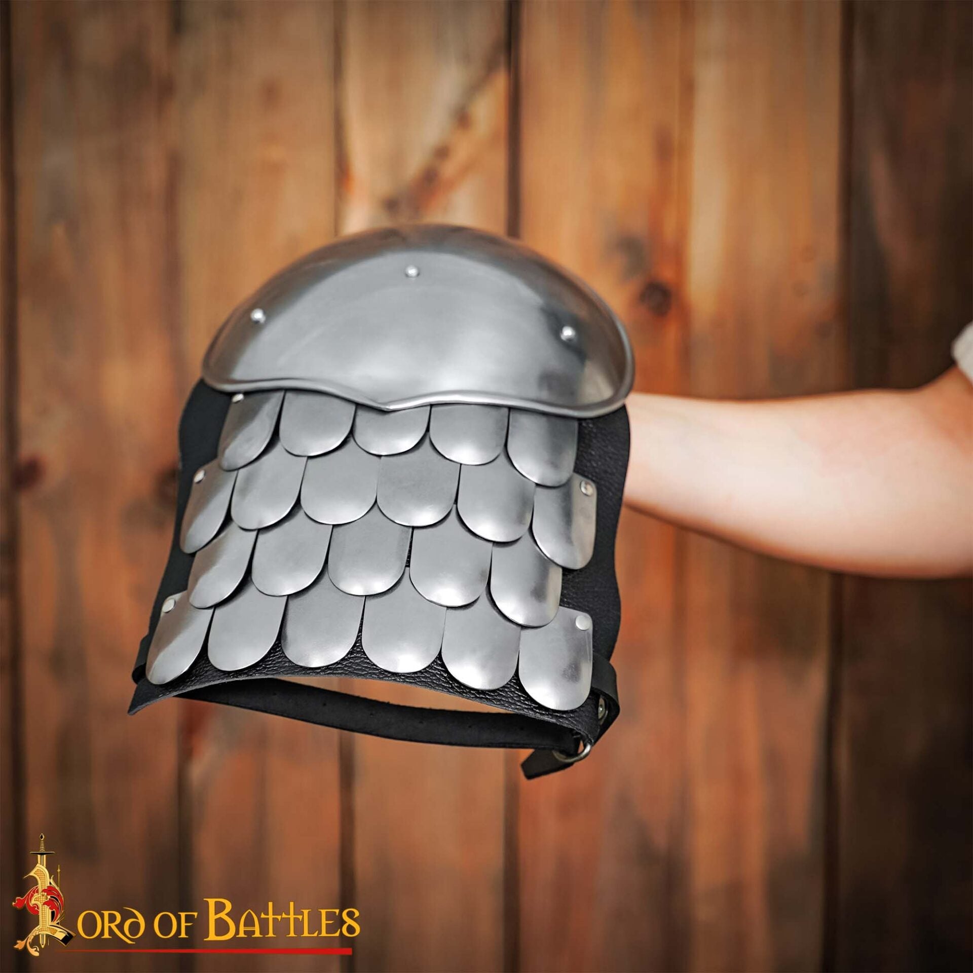 Escamas Medievales Spaulders Hombro Armadura Acero - Imagen 9