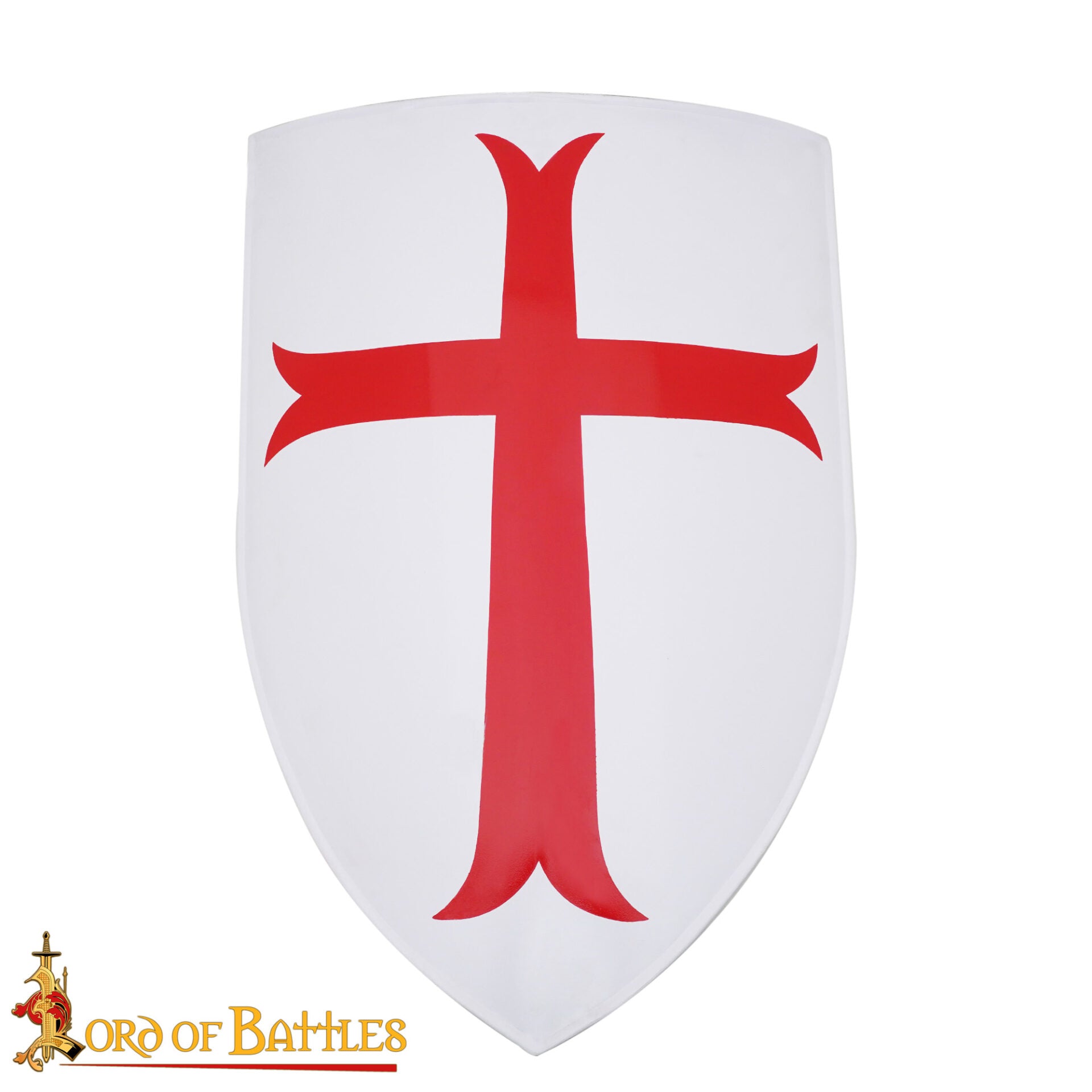 Escudo Medieval Cruzado de Acero - Imagen 1