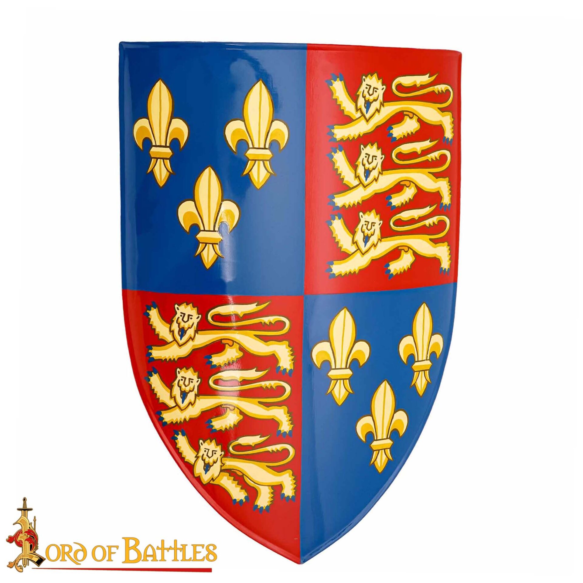 Escudo Edward con Diseño de Flor - Acero Dulce Pintado Calibre 18 - Imagen 4