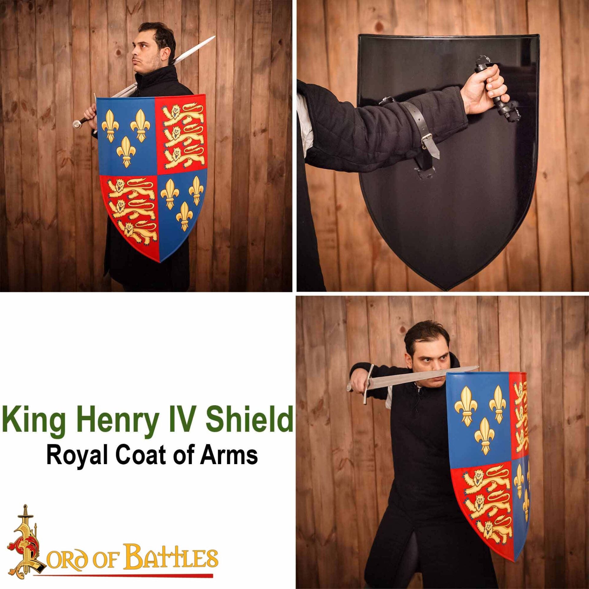 Escudo Edward con Diseño de Flor - Acero Dulce Pintado Calibre 18 - Imagen 7