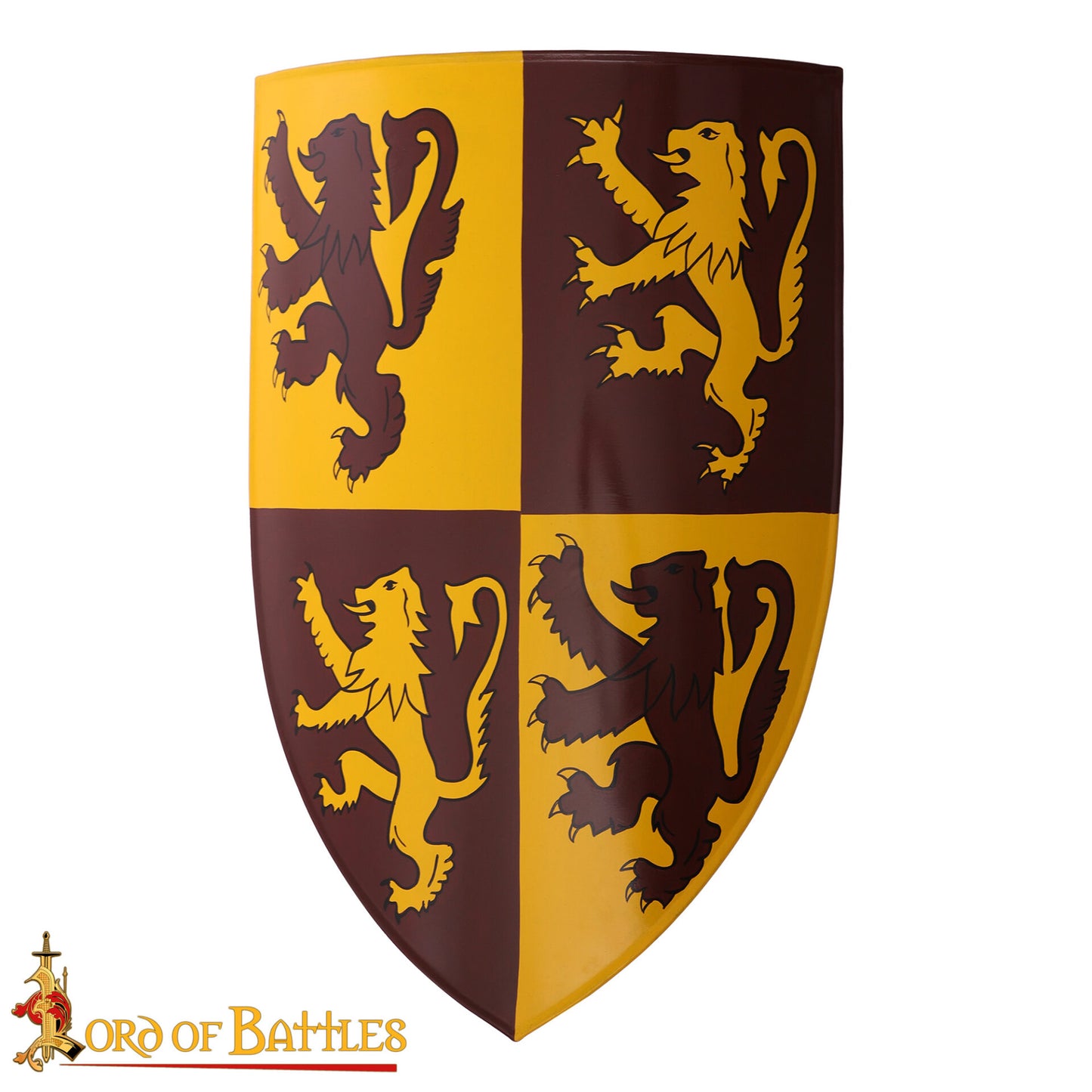 Escudo Galés Decorativo con León Rampante Escudo de Armas de Owain Glyndwr - Imagen 4