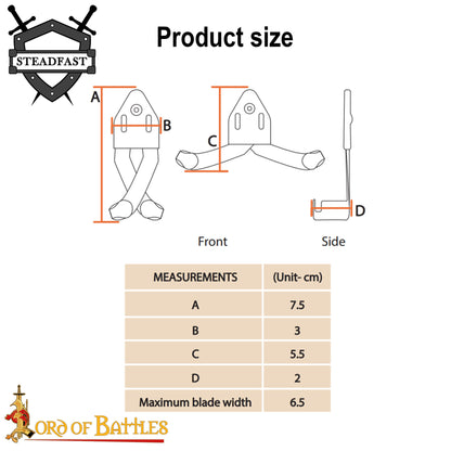 Colgador de Espadas - Colgador de Pared para Espadas Medievales, Vikingas y de Colección - Imagen 3