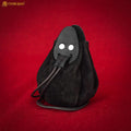 Mythrojan "gold And Dice" Drawstring Pouch, Ideal For Sca Larp Reenactment & Ren Fair - Suede Leather Pouch, Black, 4 - Imagen 1