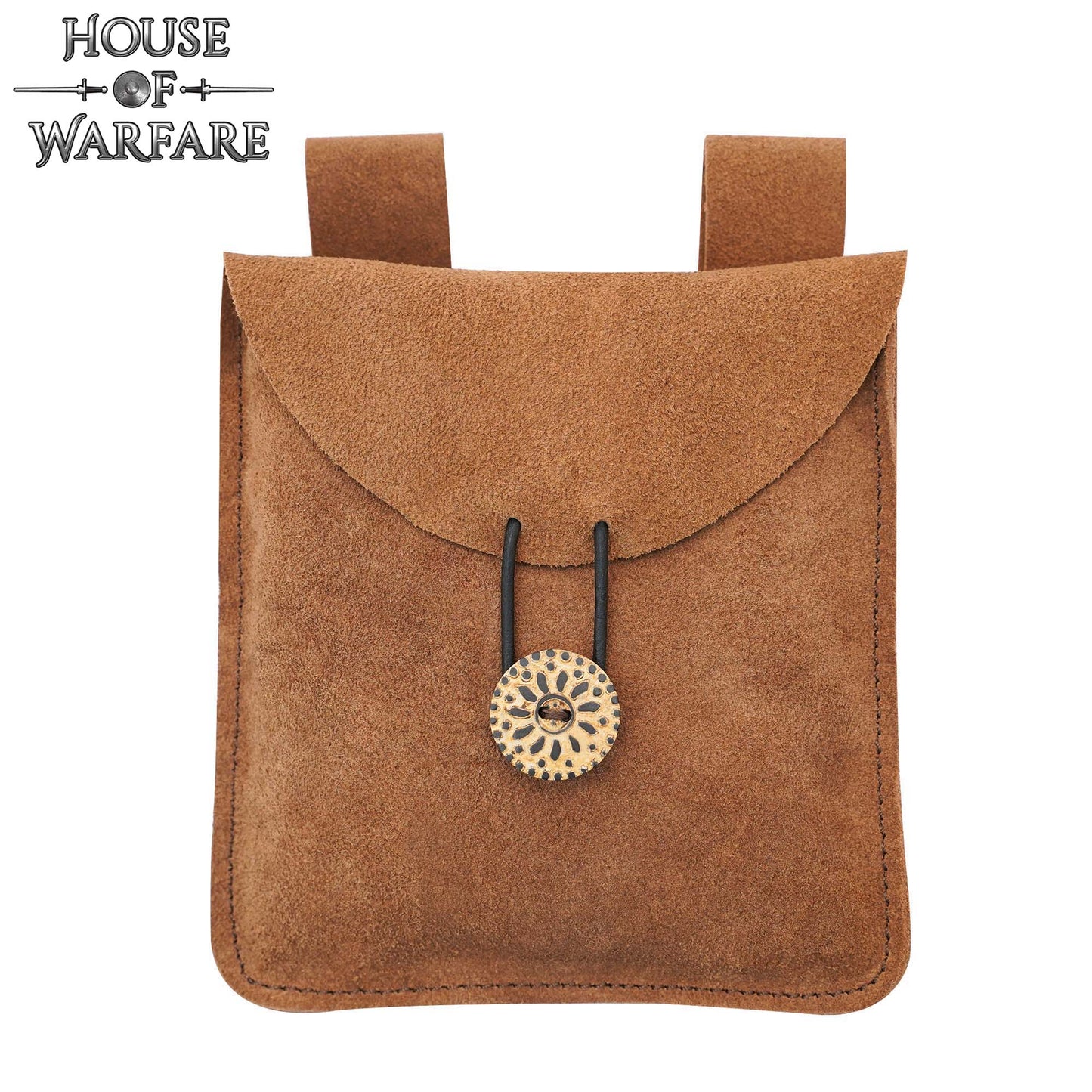 Bolsa Medieval Artesanal de Ante Grande - Imagen 4