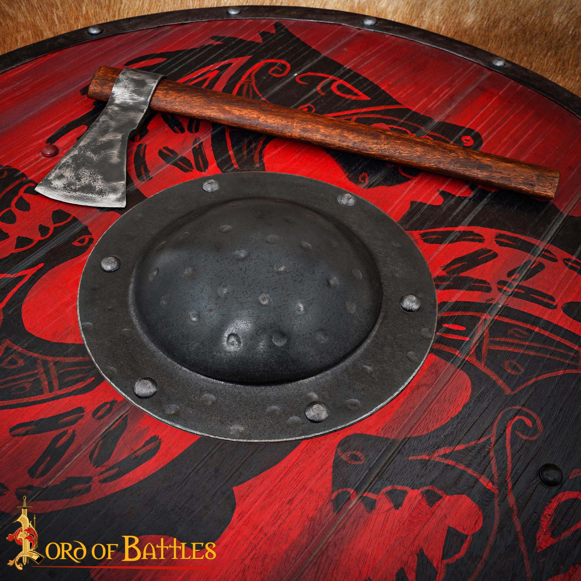 Umbo Medieval Forjado a Mano para Escudos Vikingos y Normandos - Imagen 2