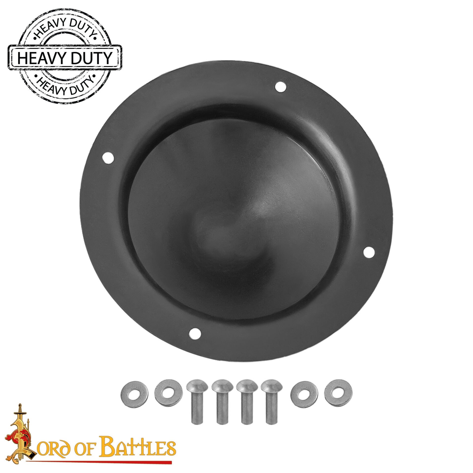 Escudo Cónico Medieval Forjado a Mano Umbo - Imagen 4