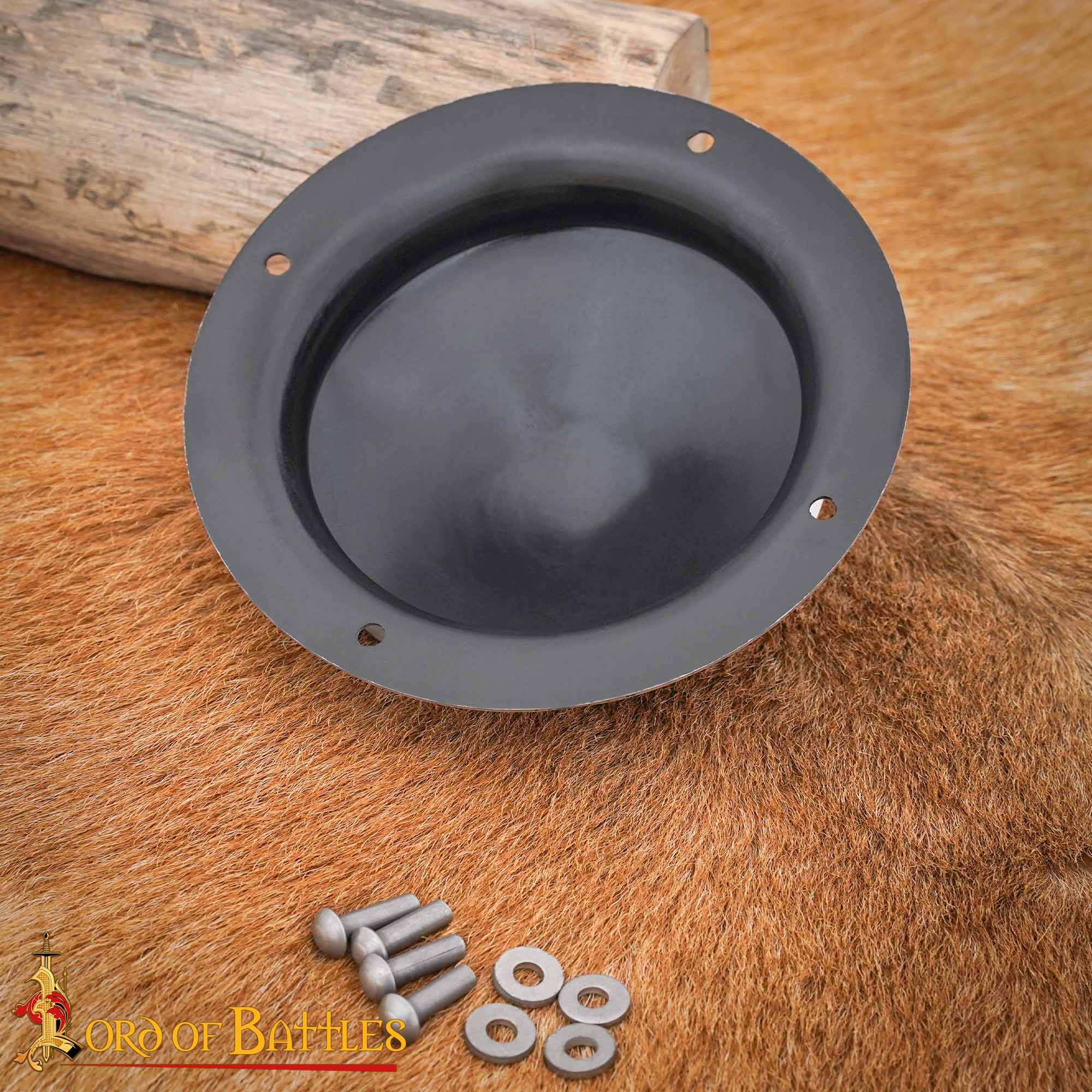 Escudo Cónico Medieval Forjado a Mano Umbo - Imagen 7