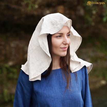 Velo Medieval de Lino y Algodón para Recreaciones y Larp - Imagen 5