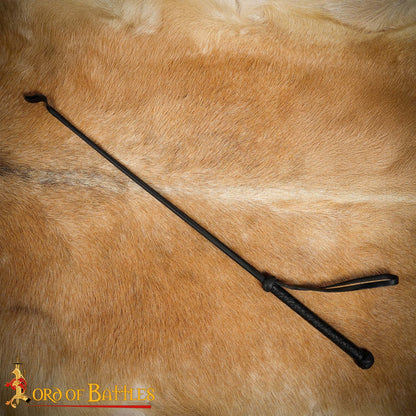 Látigo Medieval de Cuero Hecho a Mano para Caballos - Accesorio de Equitación y Disfraces de Cuero Auténtico - Imagen 5