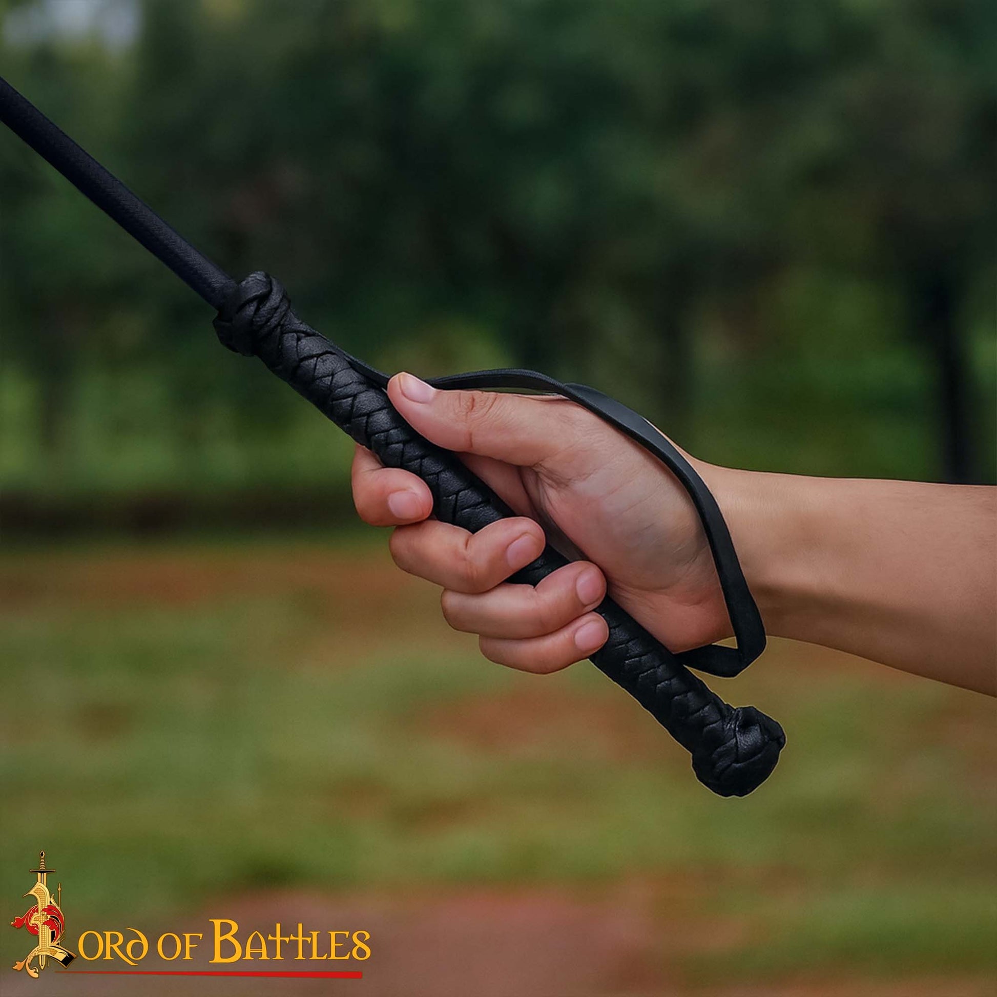 Látigo Medieval de Cuero Hecho a Mano para Caballos - Accesorio de Equitación y Disfraces de Cuero Auténtico - Imagen 6