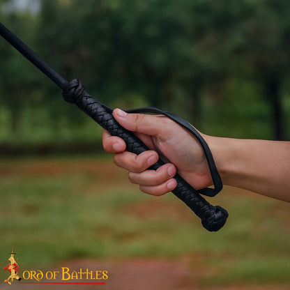 Látigo Medieval de Cuero Hecho a Mano para Caballos - Accesorio de Equitación y Disfraces de Cuero Auténtico - Imagen 6