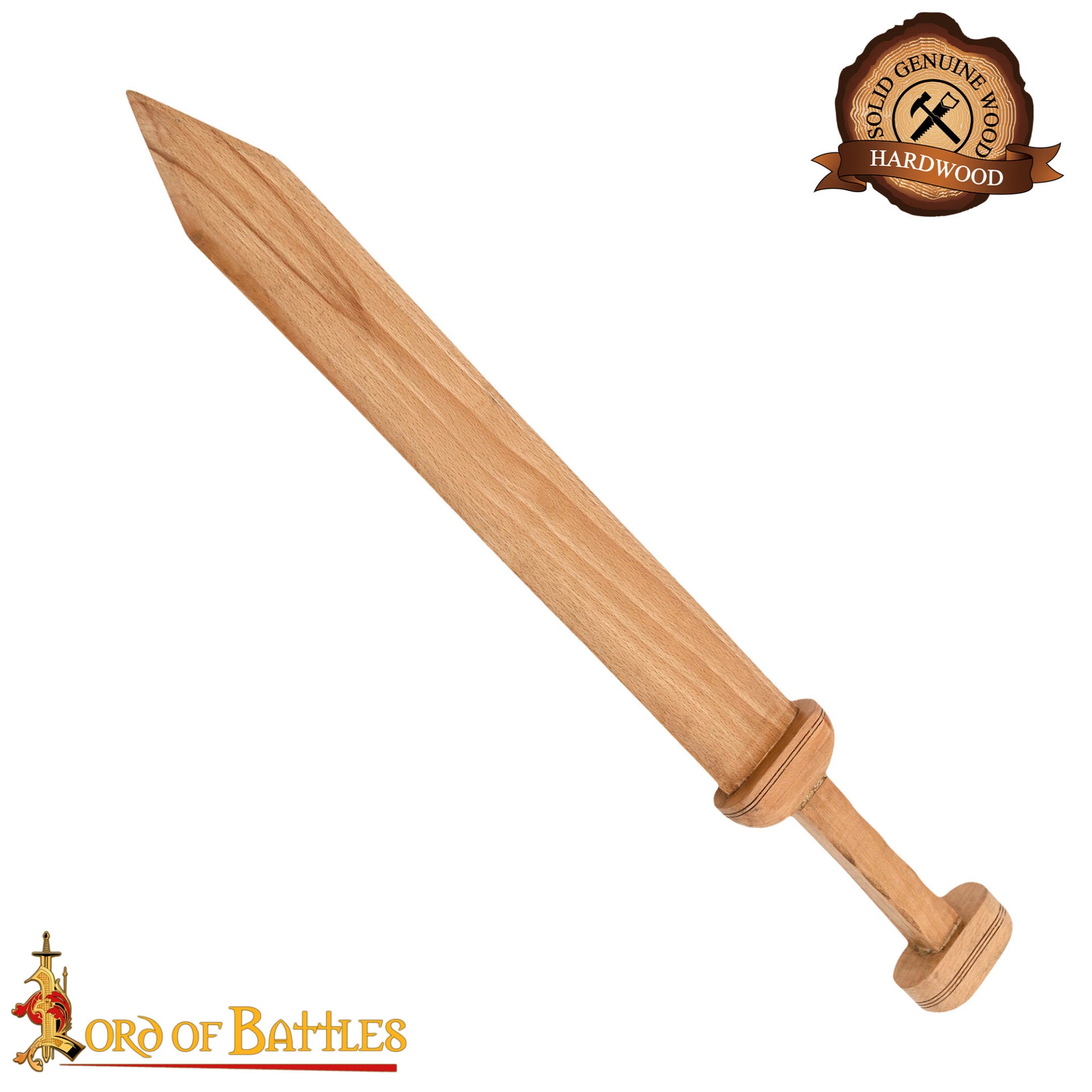 Gladius Romano Espada Artesanal de Madera con Diseño Histórico - Imagen 4