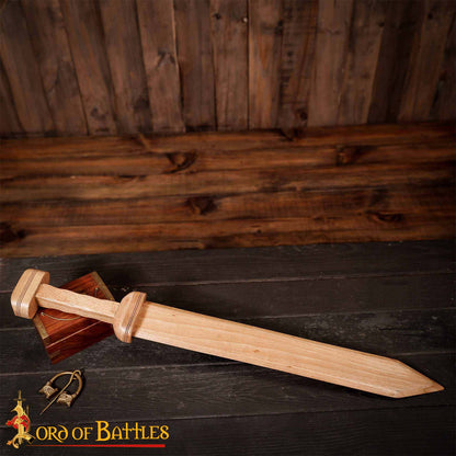 Gladius Romano Espada Artesanal de Madera con Diseño Histórico - Imagen 1