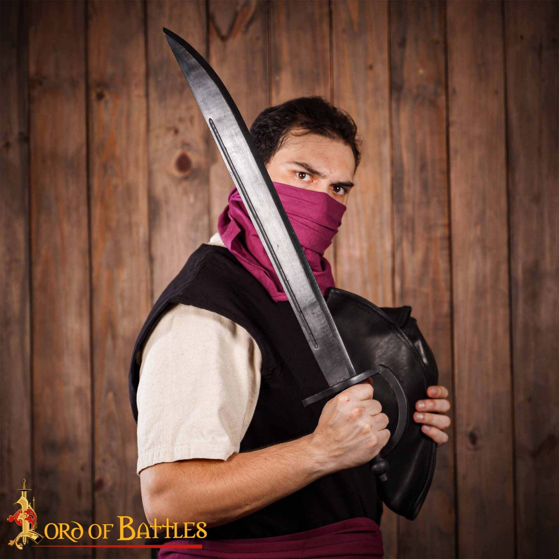 Puntal de Madera Negro con Sable Pirata - Imagen 14