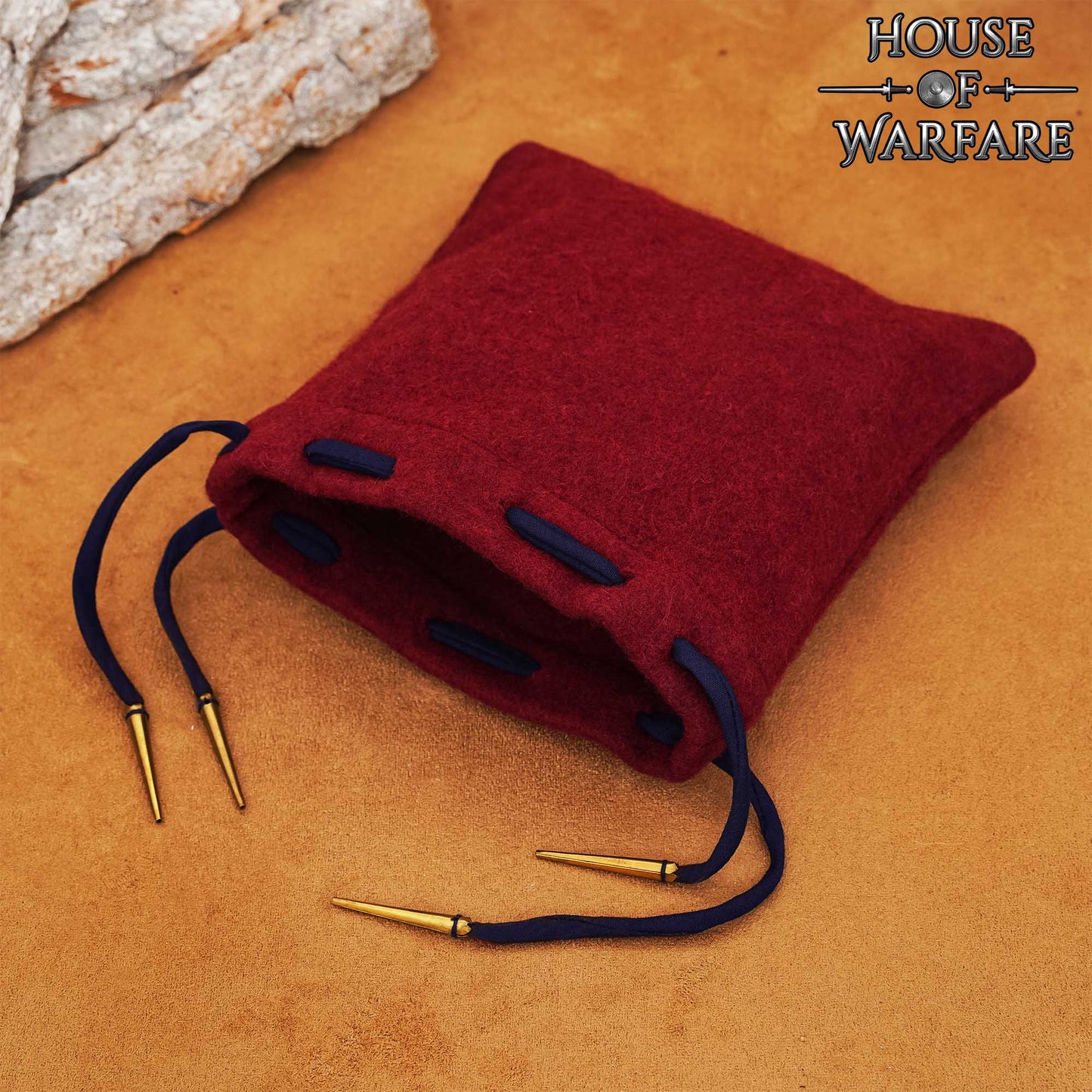 Bolsa Medieval de Lana con Cordón - Imagen 7
