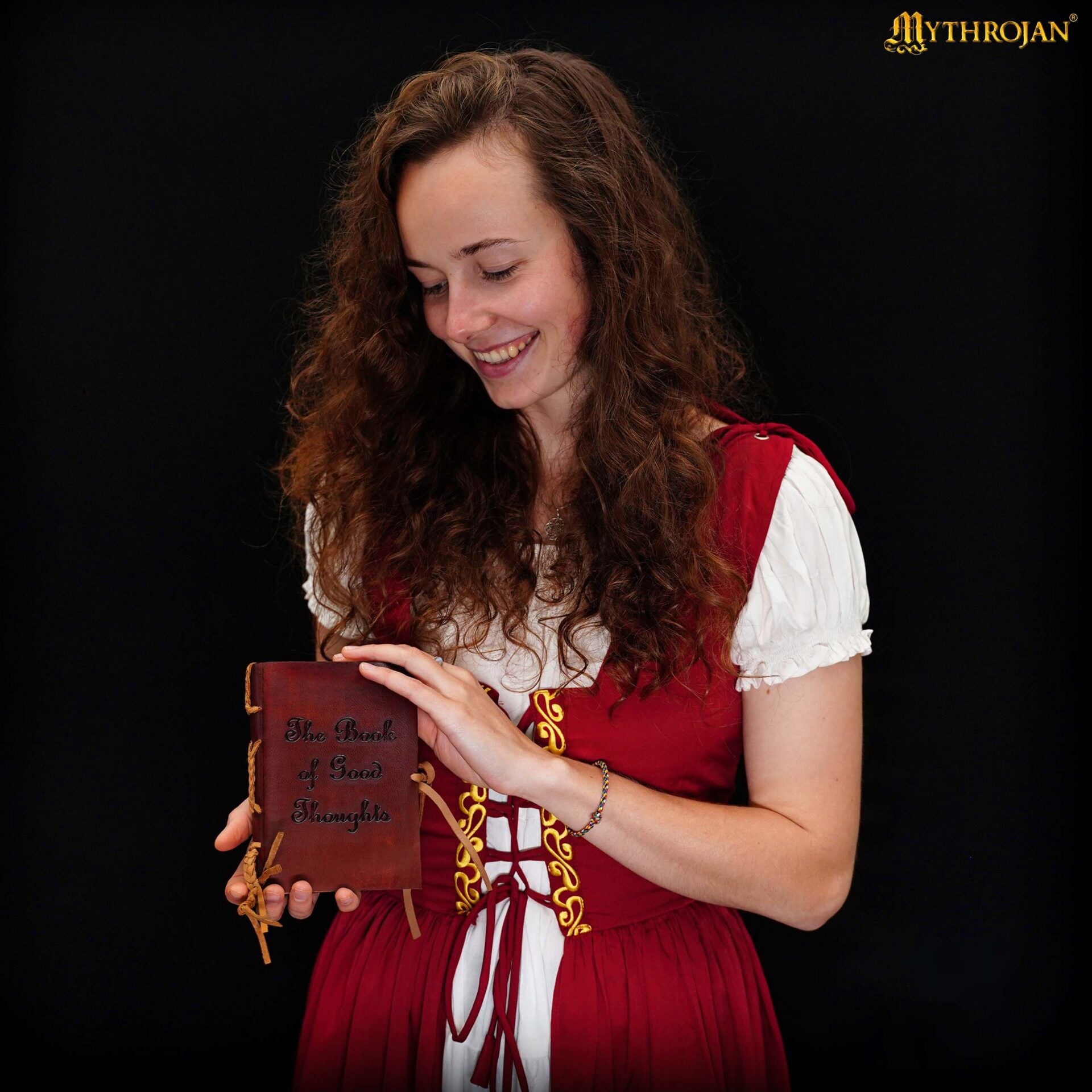 Diario Medieval de Cuero el Libro de los Buenos Pensamientos | Diario Vintage Hecho a Mano para Escribir, Dibujar y Escribir Un Diario - Imagen 2