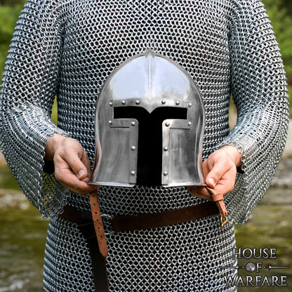 Casco de Barbudo Italiano del Siglo Xv, Calibre 18 - Imagen 1